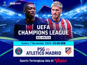 Atletico Madrid dan PSG Pastikan Tiket Semifinal Liga Champions 2025/2026, Empat Tim Lain Masih Berlaga