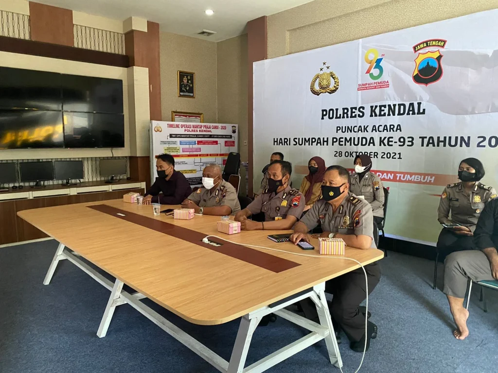 Wakapolri Desak Siaga El Nino “Godzilla”: Polres Kendal Gelar Zoom Meeting Persiapan Karhutla