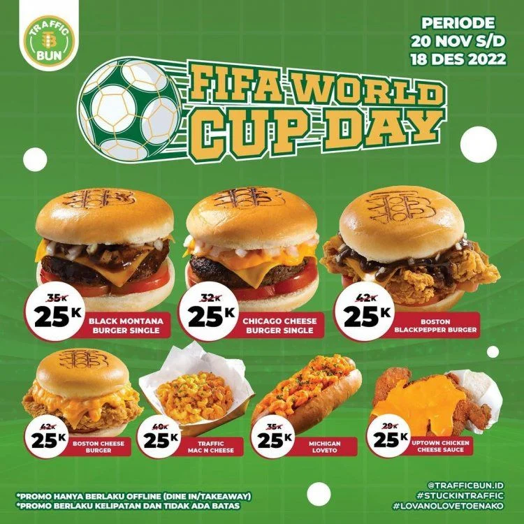 Piala Dunia FIFA: Restoran-restoran Besar Meluncurkan Promosi Spesial