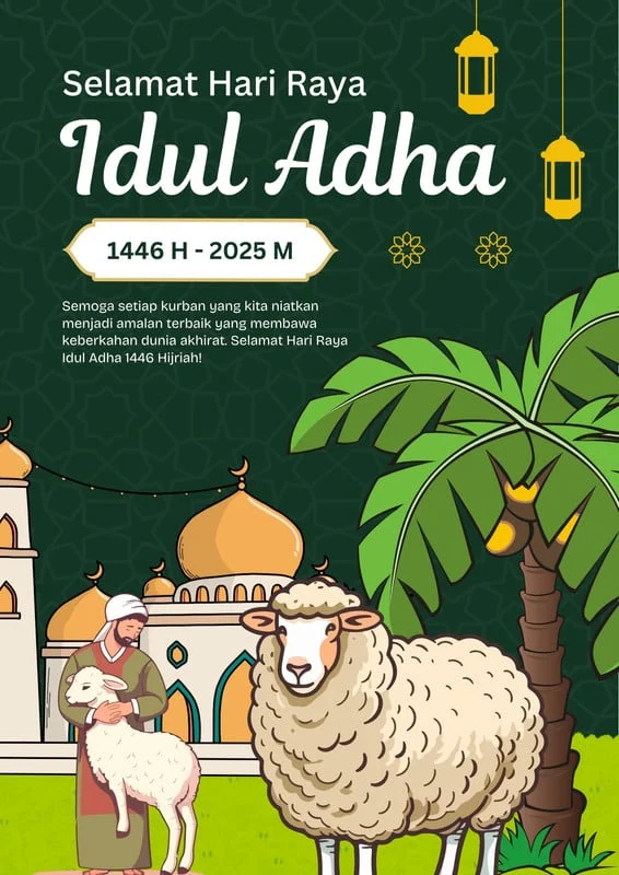 Poster Idul Adha 2026 dan Tema Tahun Baru Islam yang Menarik untuk Kegiatan Masjid dan Mushola