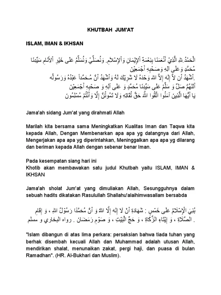 Khutbah Jumat 29 Mei 2026: Mengenal Fase-Fase Usia Manusia dan Iman yang Simpel