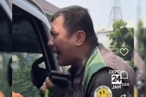 Viral Driver Ojol Histeris Saat Motor Diderek, Begini Penjelasan Dishub DKI