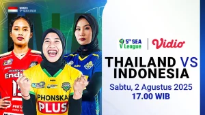 Moji TV Hadirkan Pertandingan Voli Thailand vs Vietnam di SEA V League Putri 2026