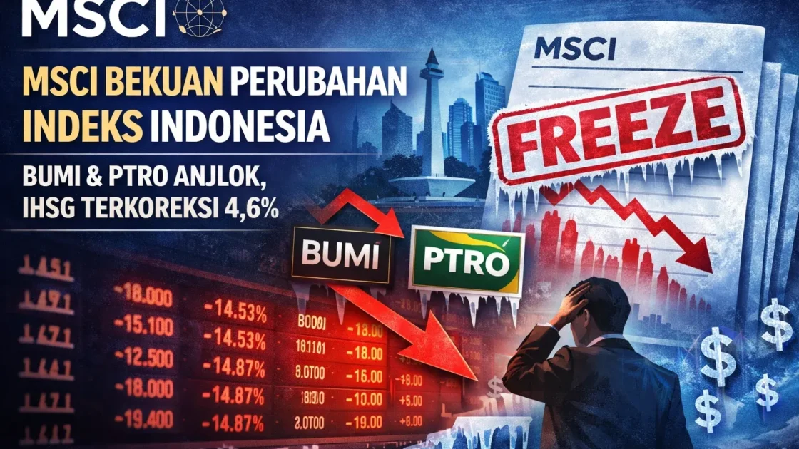 IHSG Anjlok 3,5% Meski MSCI Pertahankan Status Indonesia di Emerging Market